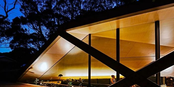 幾何風(fēng)的林間木屋