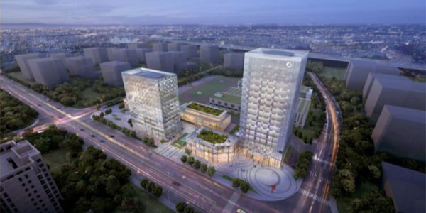 圓通國際金融和科技總部項目，預(yù)計9月竣工