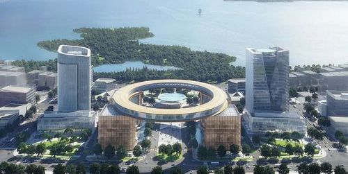 里程碑時刻！上海臨港地標“榮耀之環(huán)”起吊合龍